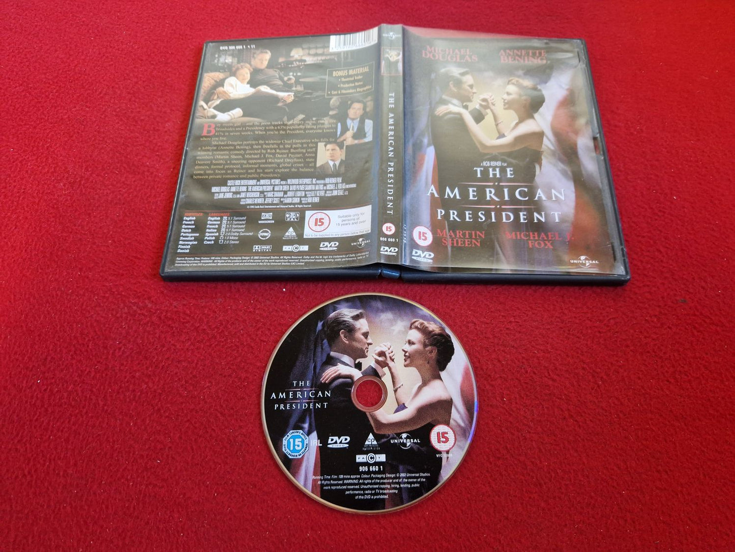 THE AMERICAN PRESIDENT DVD
