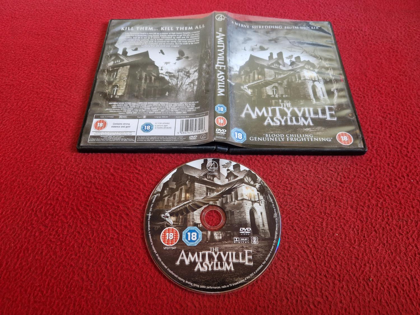 THE AMITYVILLE ASYLUM DVD