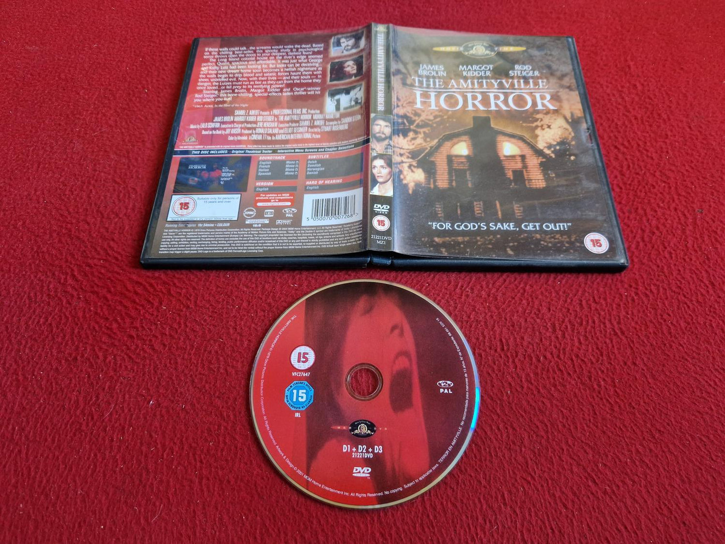 THE AMITYVILLE HORROR DVD