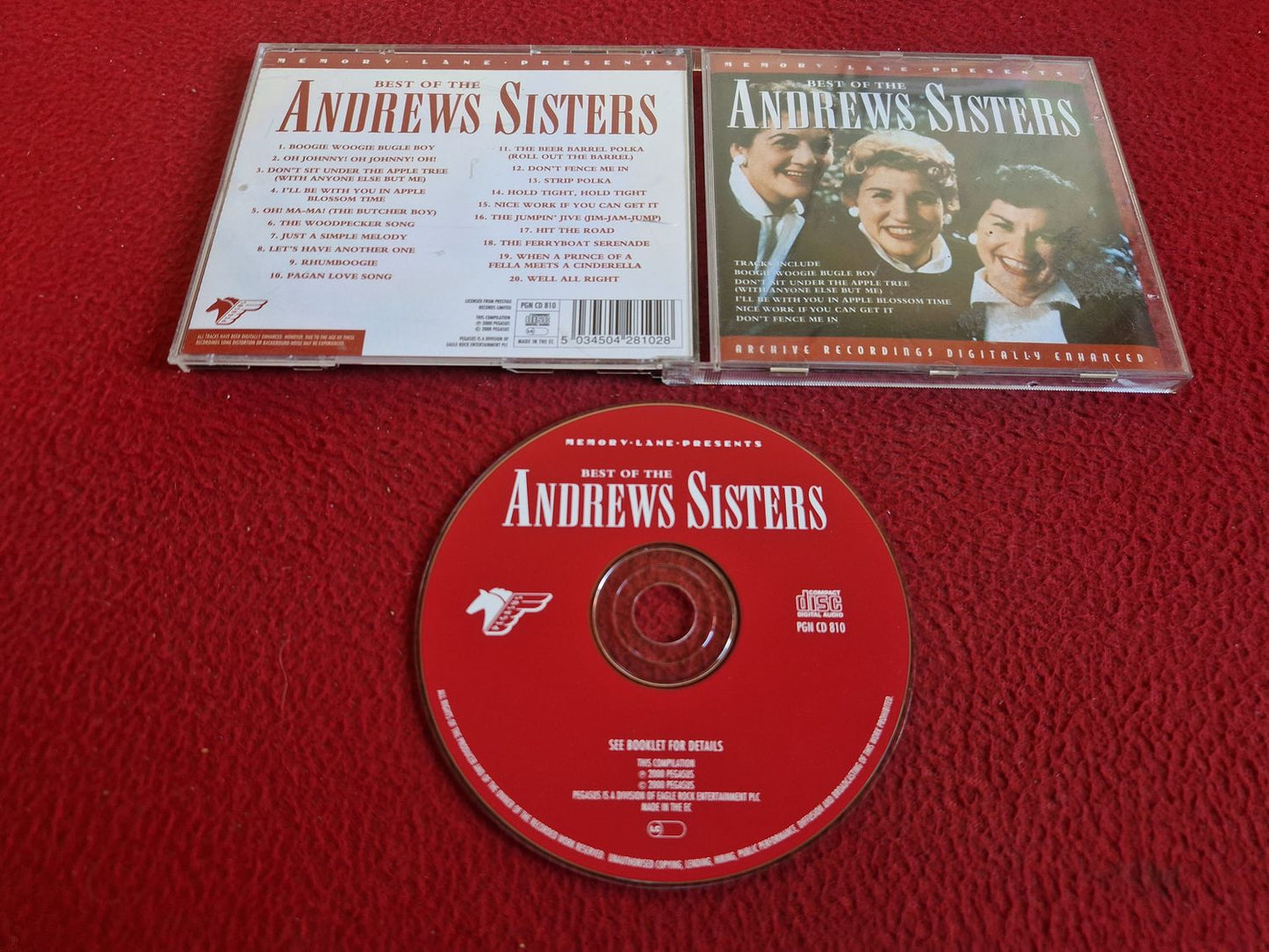 THE ANDREWS SISTERS BEST OF CD
