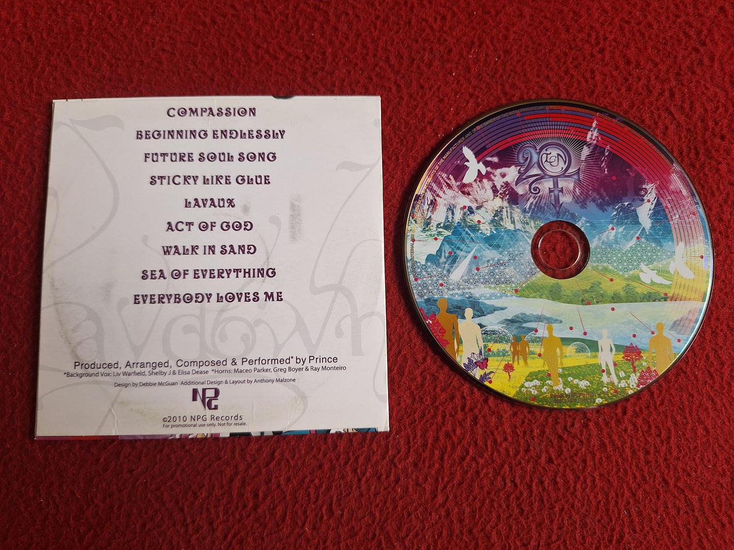 THE ARTIST FORMERLY KNOWN AS PRINCE 20TEN CD
