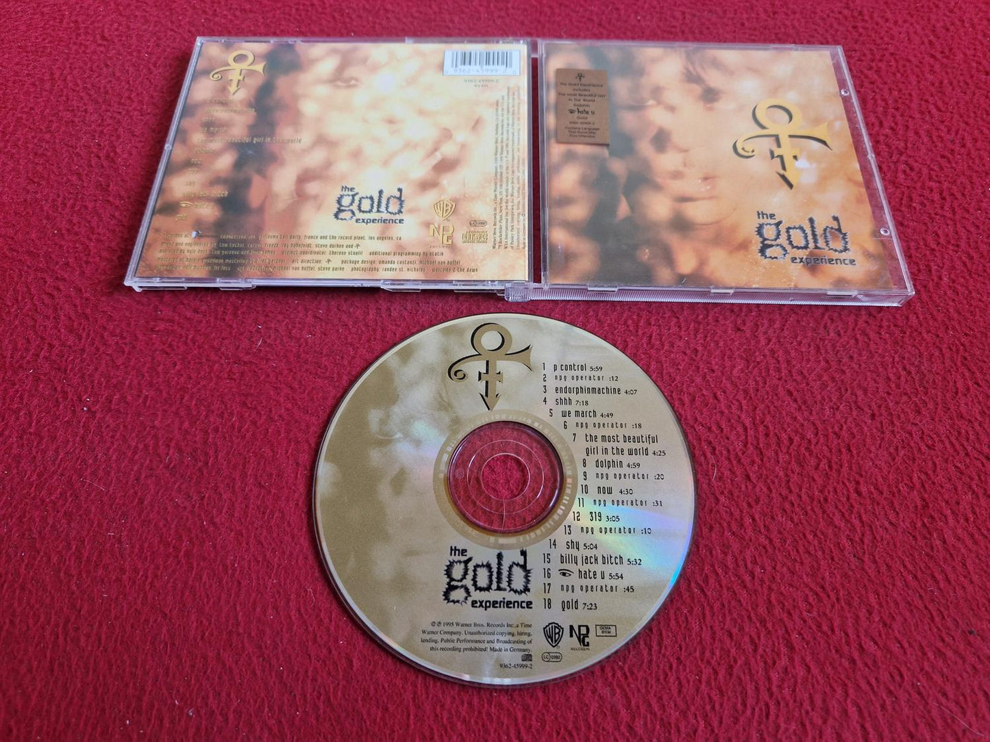 THE ARTIST FORMERLY KNOWN AS PRINCE THE GOLD EXPERIENCE CD