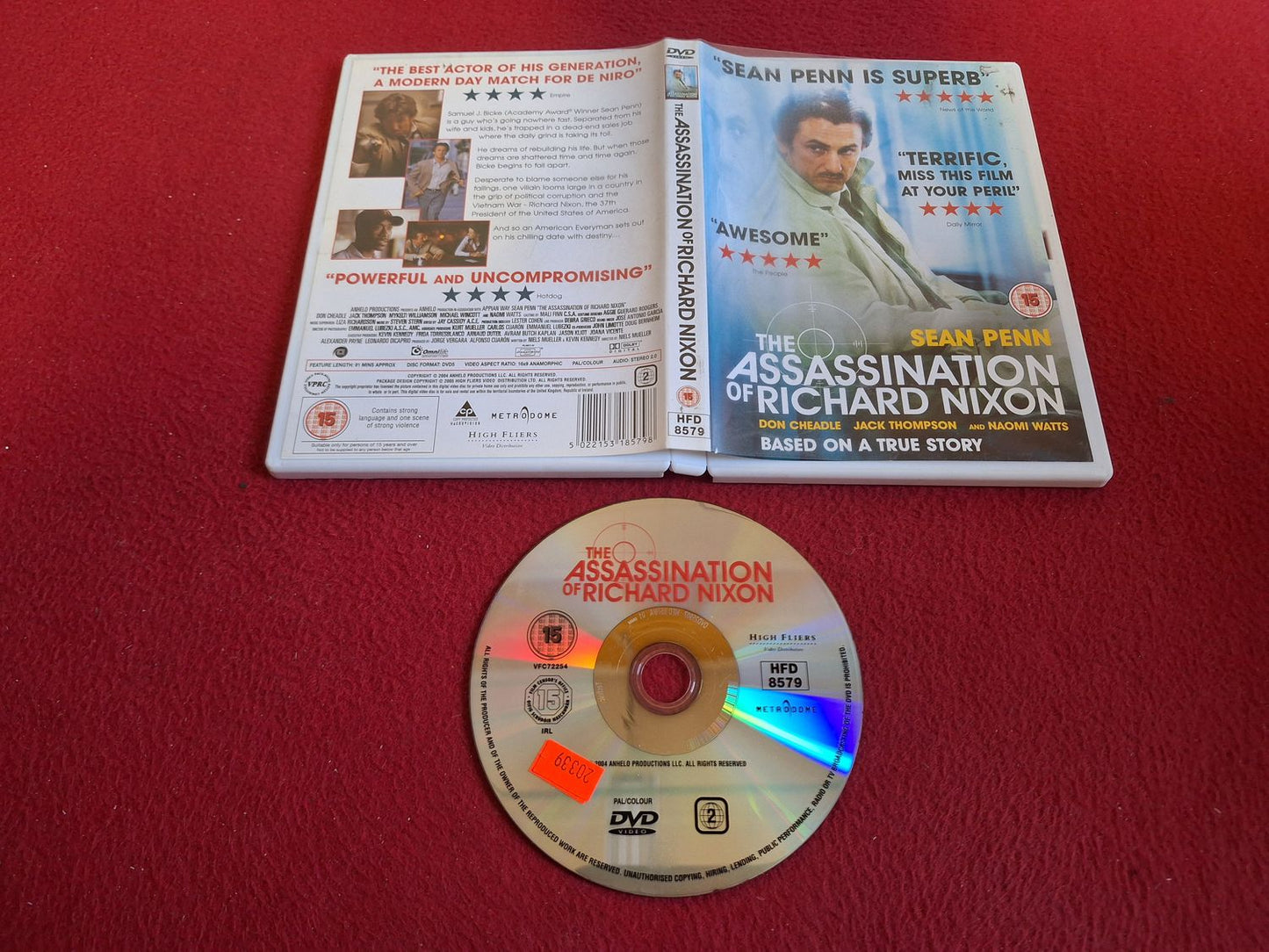 THE ASSASSINATION OF RICHARD NIXON DVD