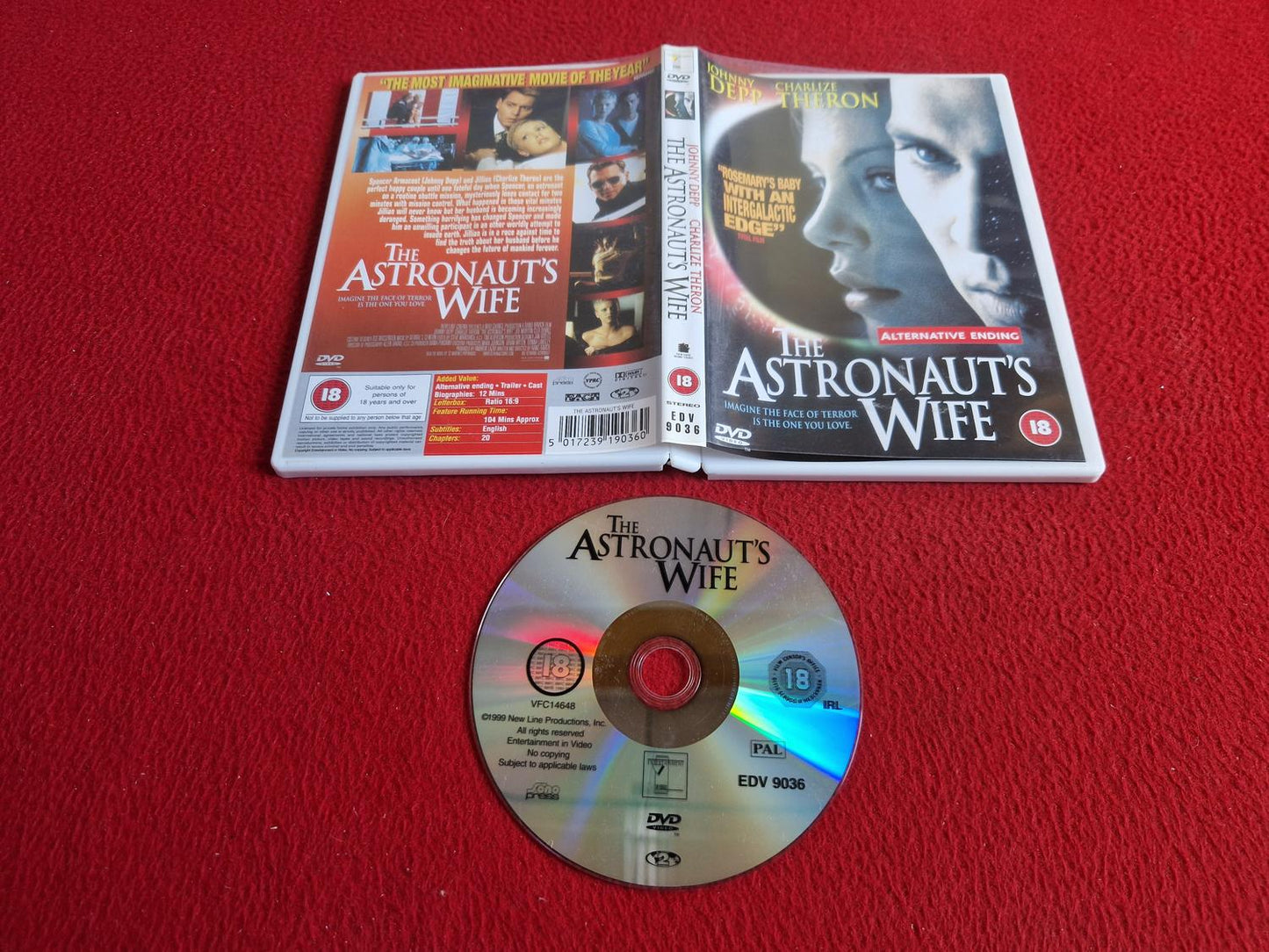 THE ASTRONAUT'S WIFE DVD