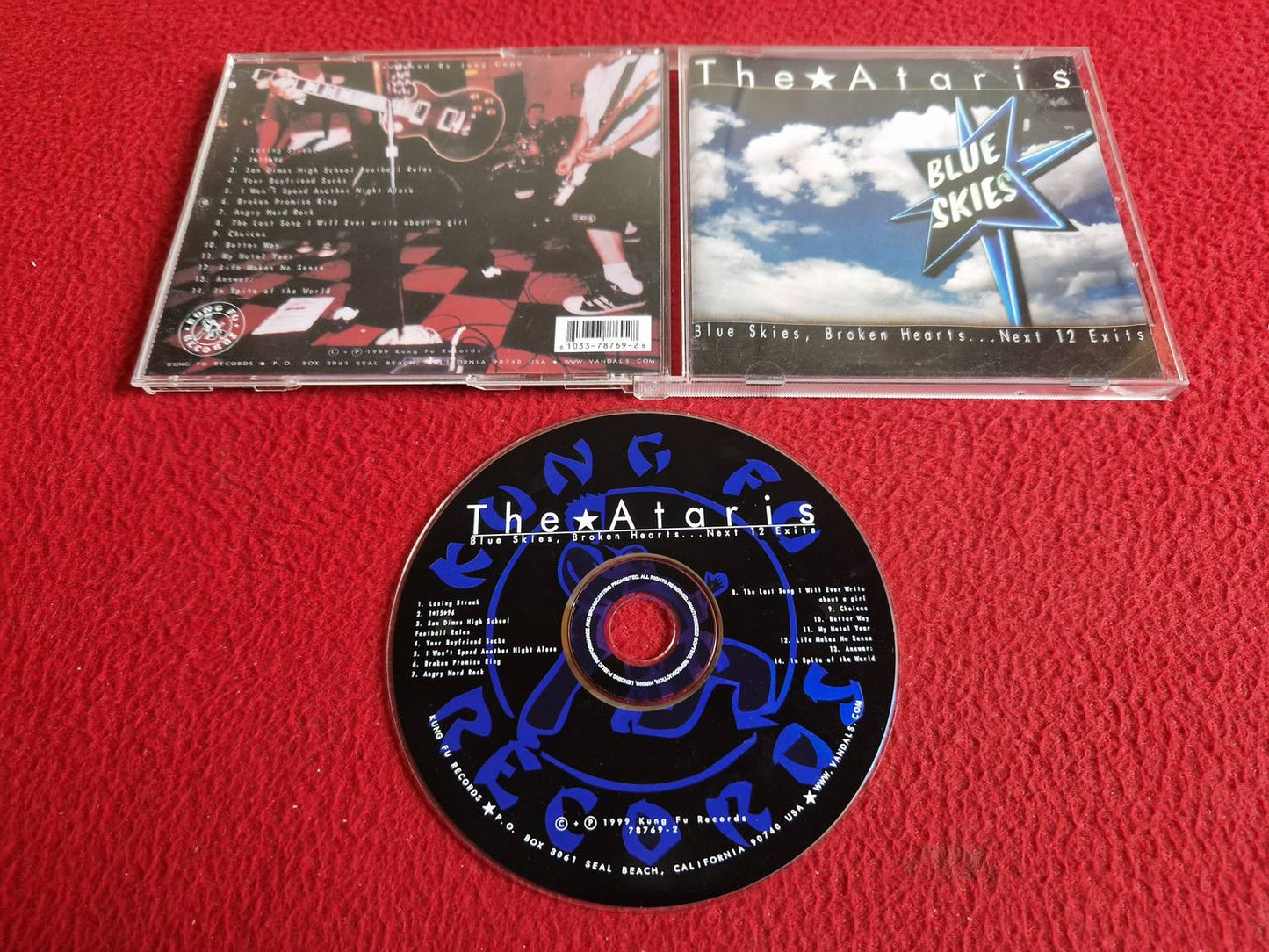 THE ATARIS BLUE SKIES BROKEN HEARTS NEXT 12 EXITS CD