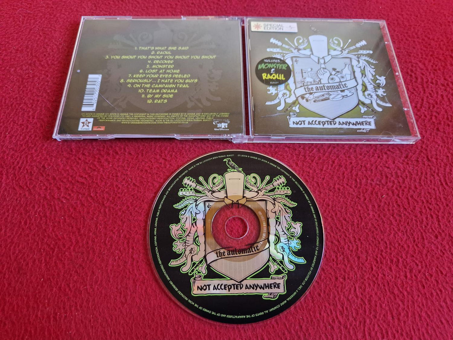 THE AUTOMATIC NOT ACCEPTED ANYWHERE CD