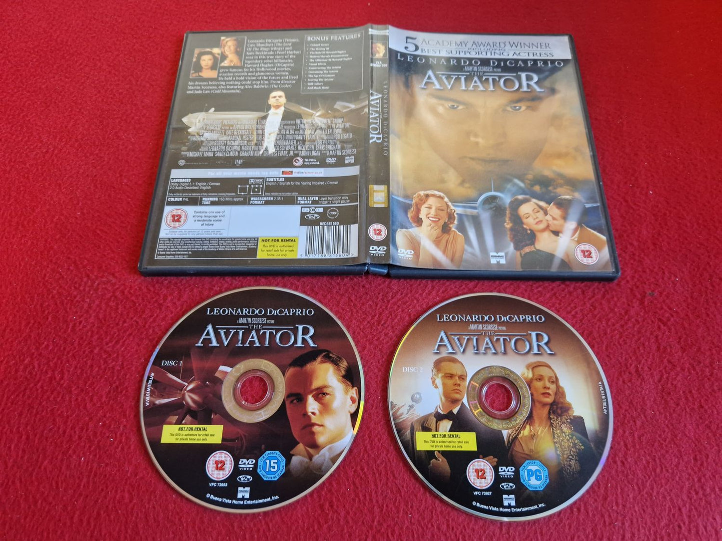 THE AVIATOR DVD