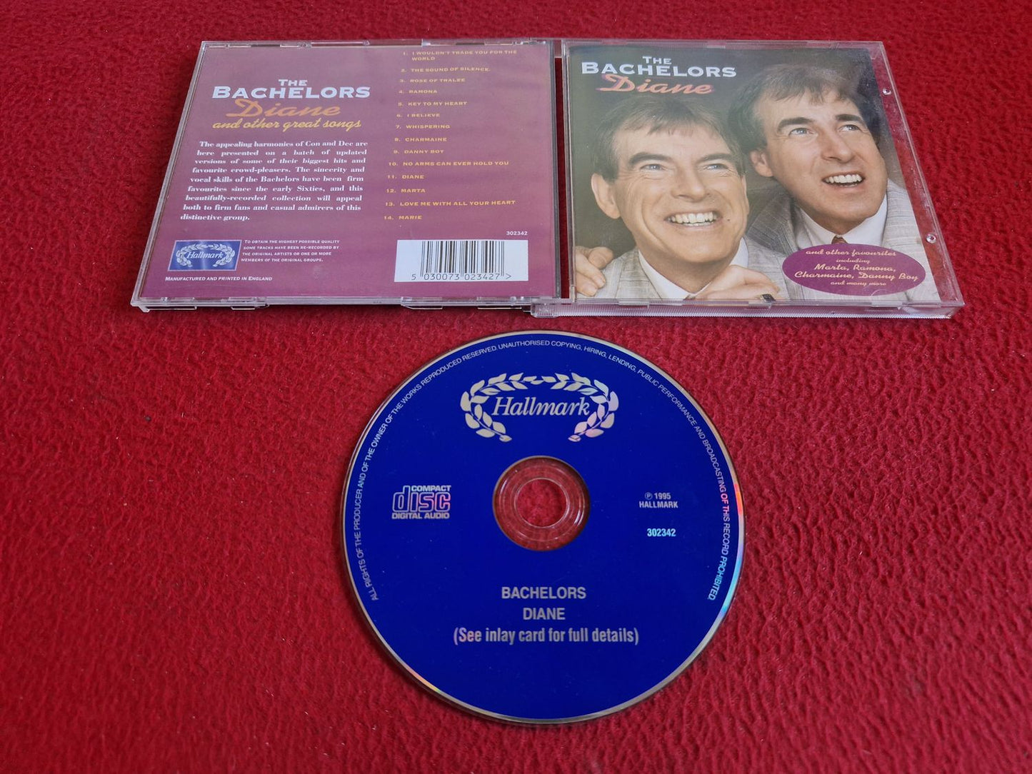 THE BACHELORS DIANE CD