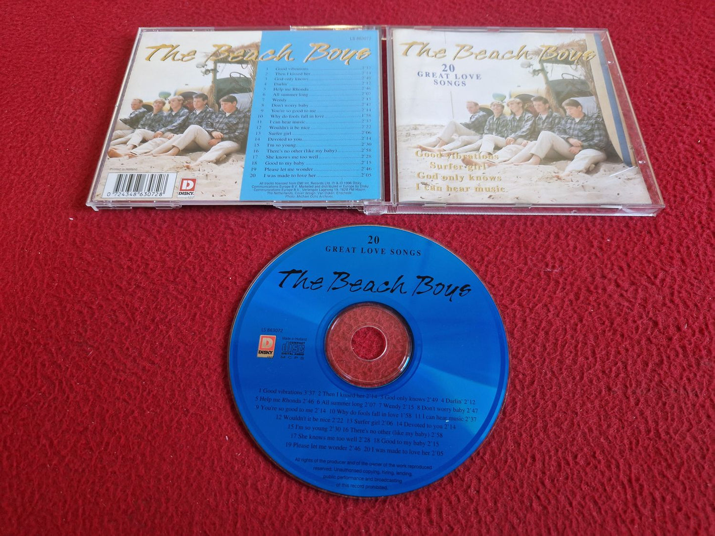 THE BEACH BOYS 20 GREAT LOVE SONGS CD
