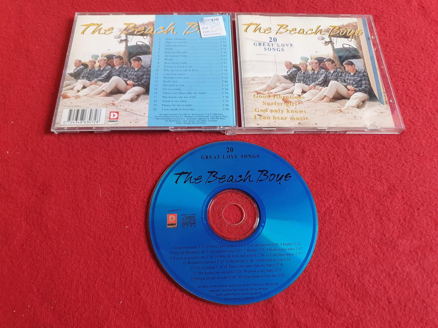 THE BEACH BOYS GREAT LOVE SONGS till CD