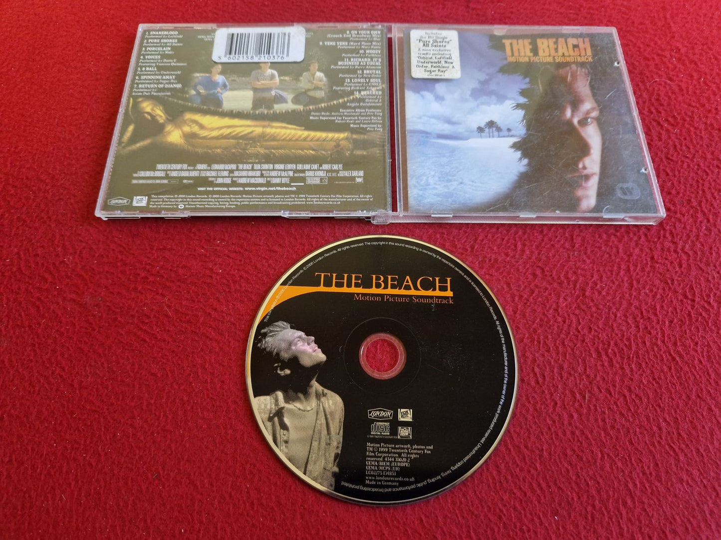 THE BEACH MOTION PICTURE SOUNDTRACK CD