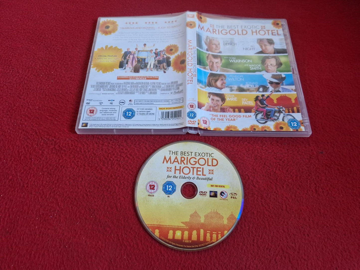 THE BEST EXOTIC MARIGOLD HOTEL DVD