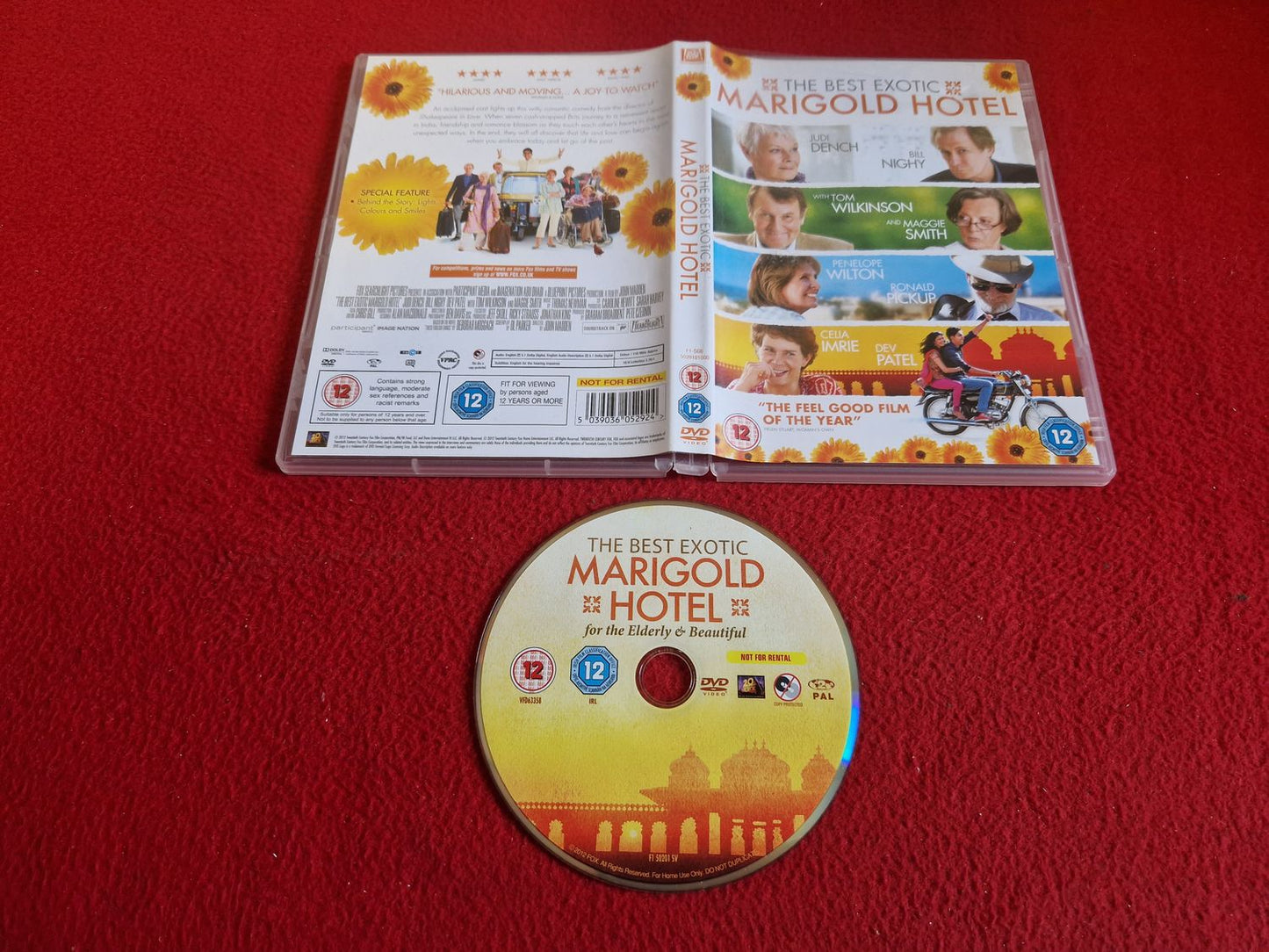 THE BEST EXOTIC MARIGOLD HOTEL DVD