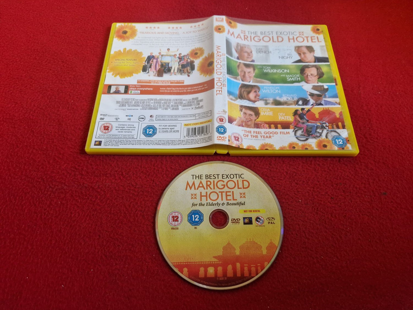THE BEST EXOTIC MARIGOLD HOTEL DVD