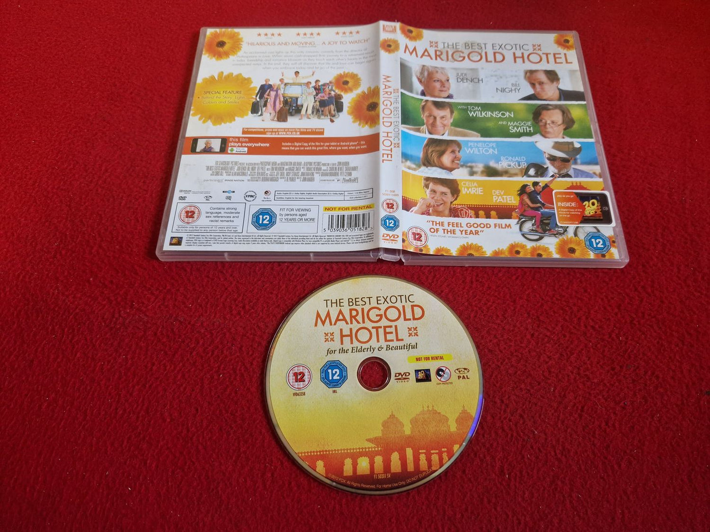 THE BEST EXOTIC MARIGOLD HOTEL DVD