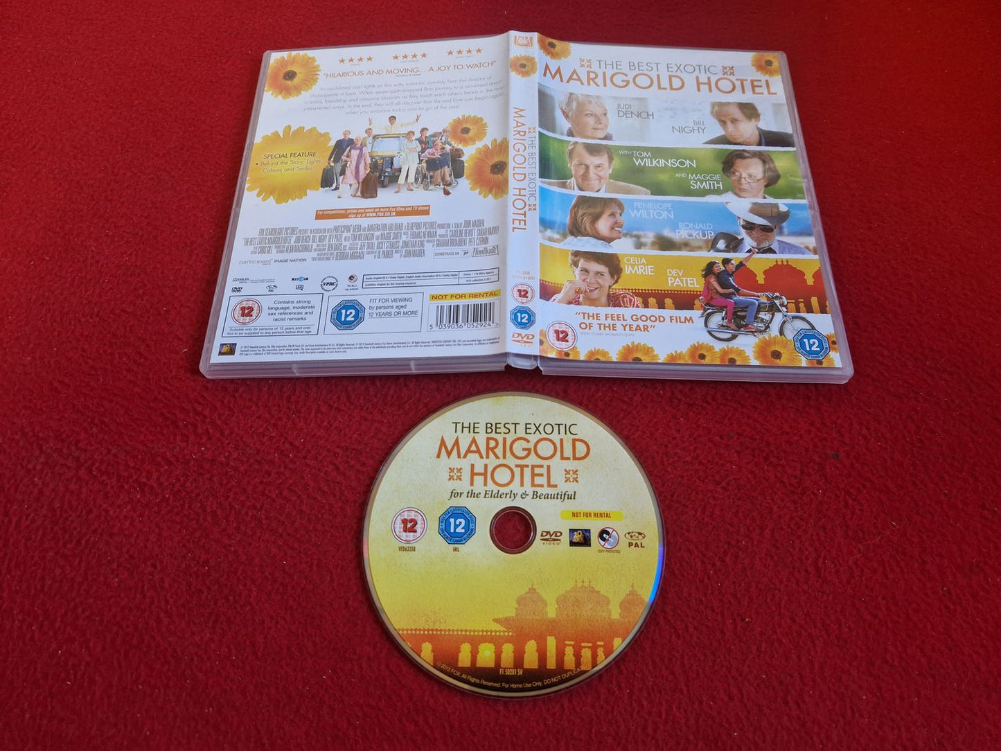 THE BEST EXOTIC MARIGOLD HOTEL DVD