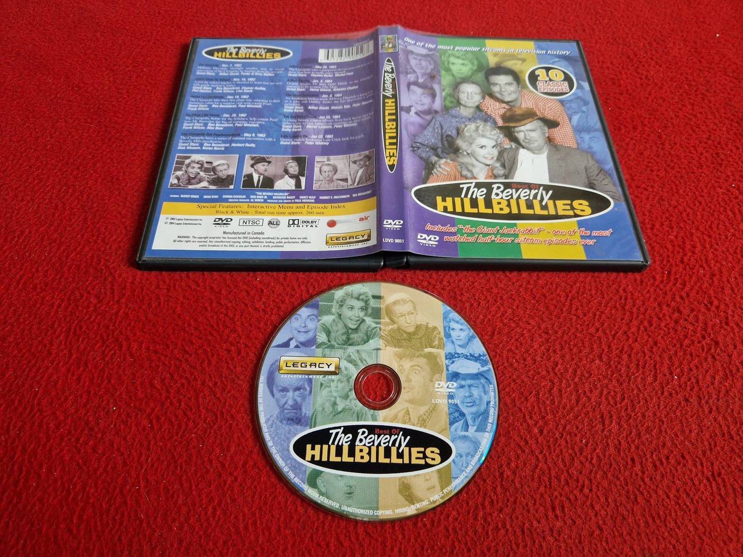 THE BEVERLY HILLBILLIES 10 EPISODES INCL THE GIANT JACKRABBIT DVD