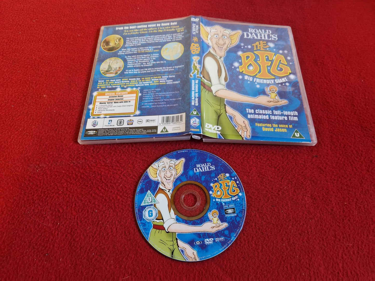 THE BFG BIG FRIENDLY GIANT DVD