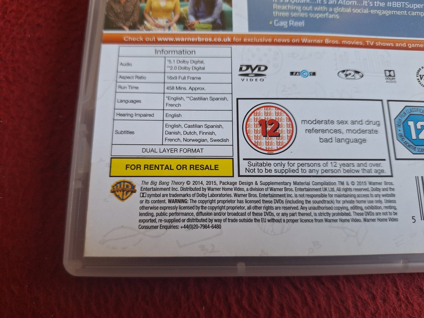THE BIG BANG THEORY SEASON 8 DVD