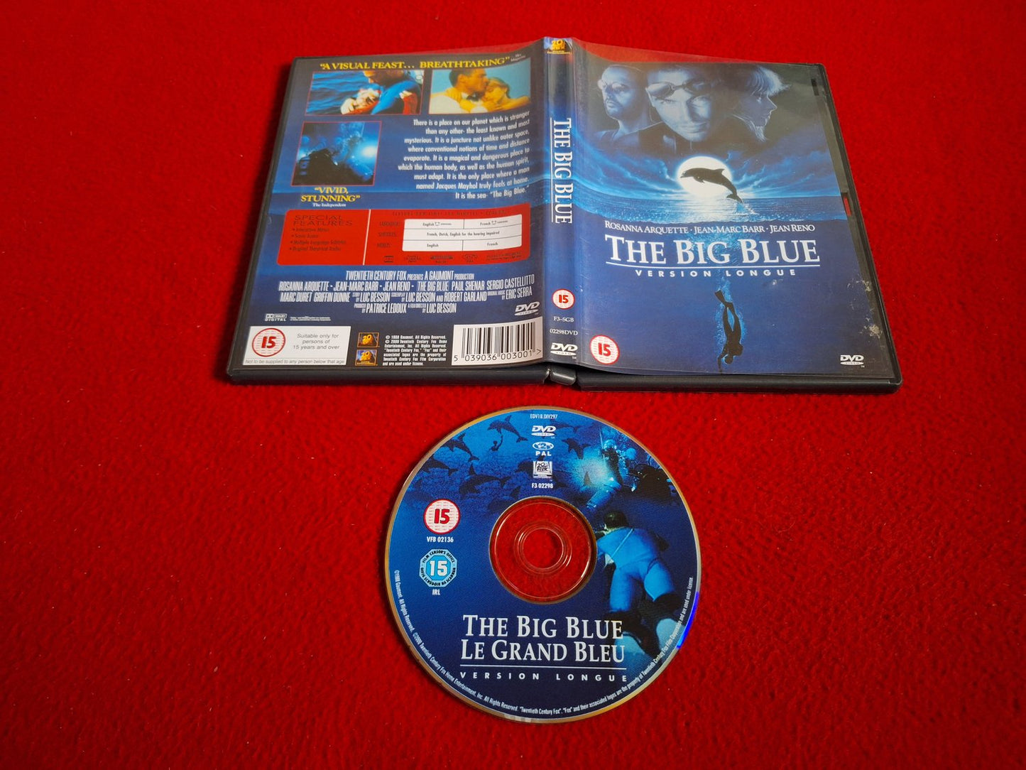 THE BIG BLUE DVD