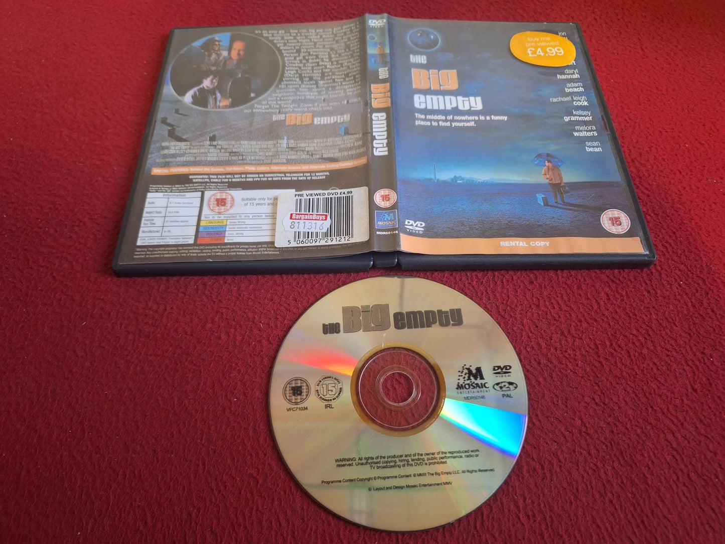 THE BIG EMPTY DVD