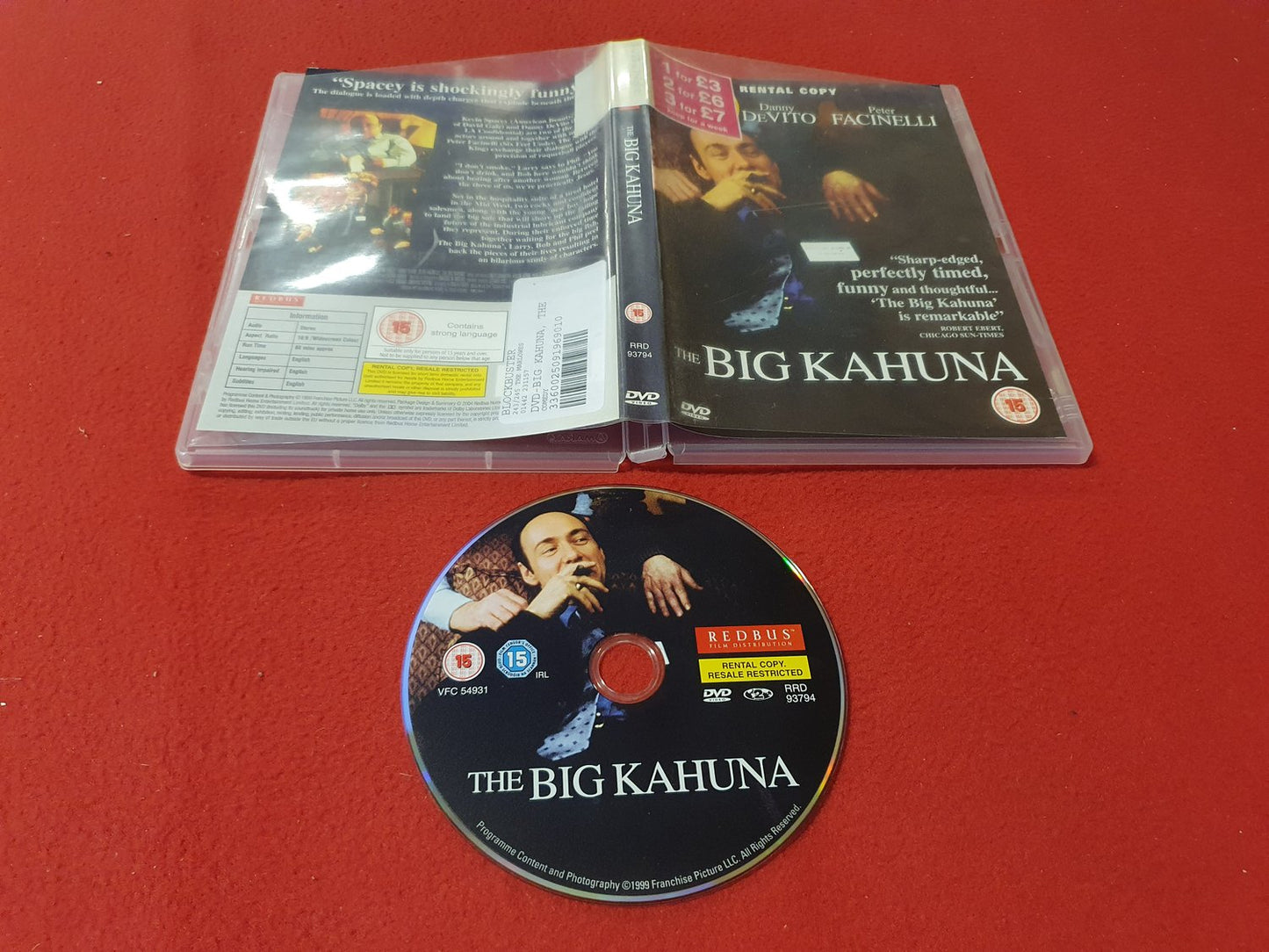 THE BIG KAHUNA till DVD