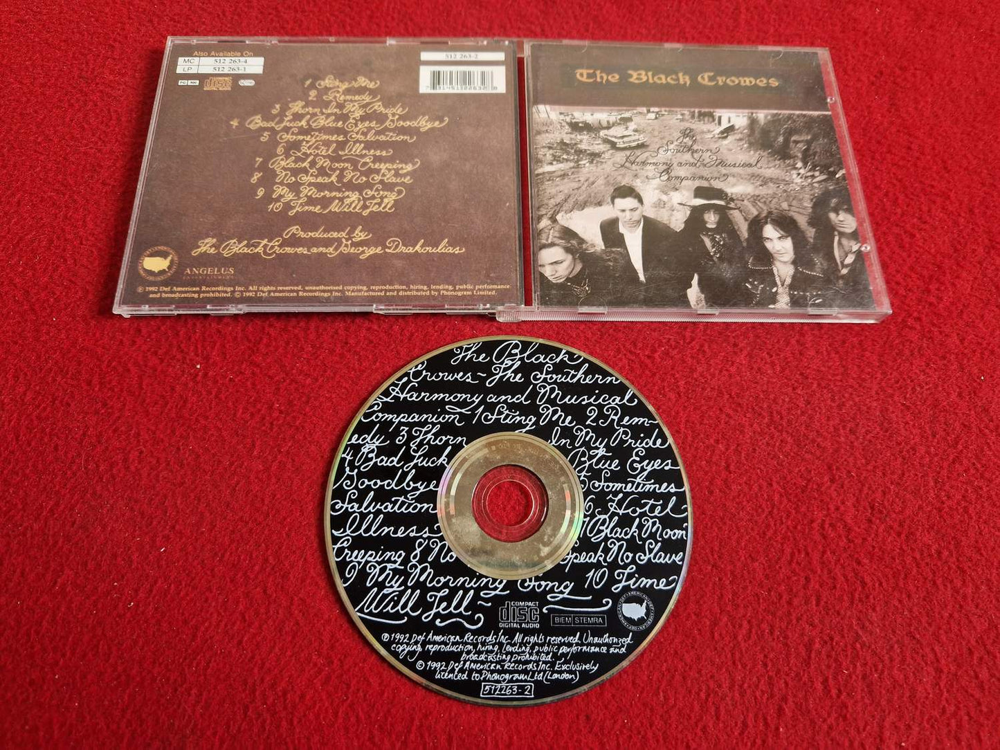 THE BLACK CROWES THE SOUTHERN HARMONY AND MUSICAL COMPANION till CD