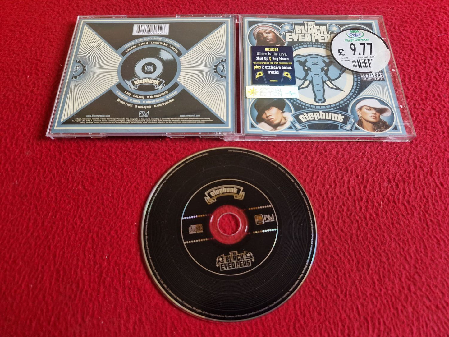 THE BLACK EYED PEAS ELEPHUNK CD