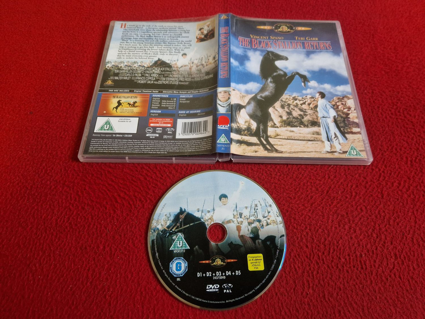 THE BLACK STALLION RETURNS DVD