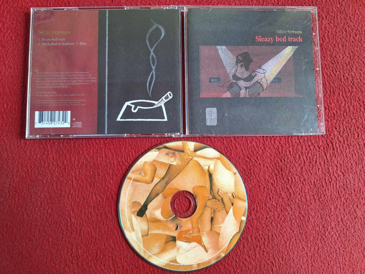 THE BLUETONES SLEAZY BED TRACK CD
