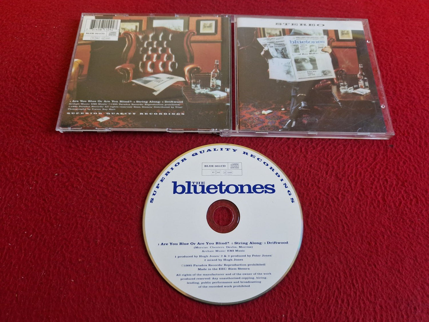 THE BLUETONES STEREO SUPERIOR QUALITY RECORDINGS CD