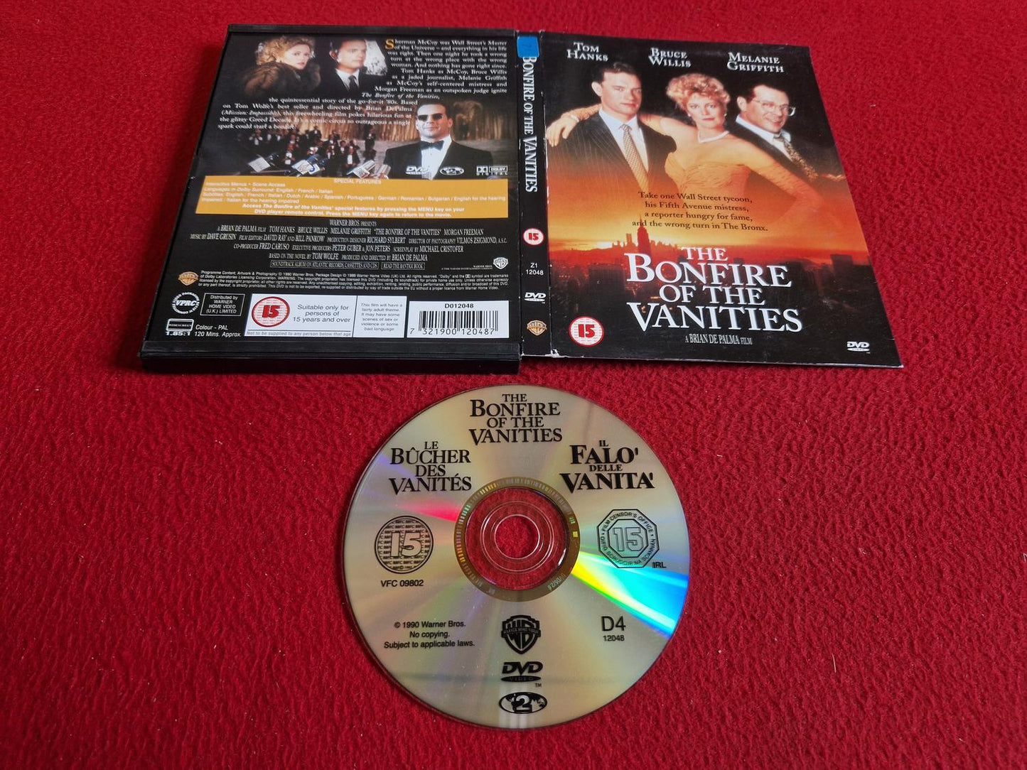 THE BONFIRE OF THE VANITIES [ SNAPCASE ] DVD