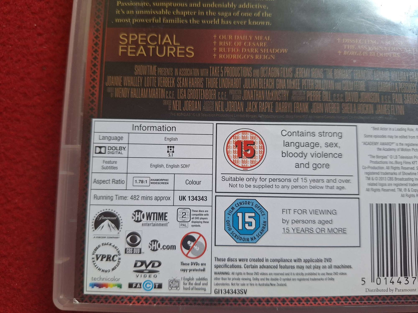 THE BORGIAS FINAL SEASON BOX DVD