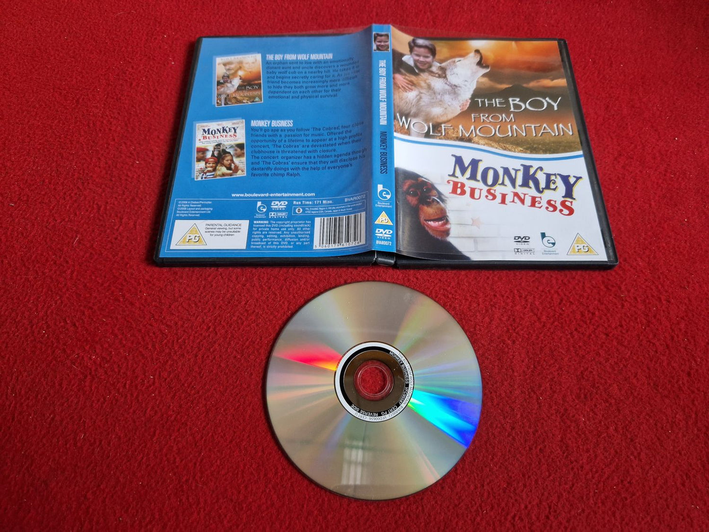 THE BOY FROM WOLF MOUNTAIN / MONKEY BUSINESS DVD