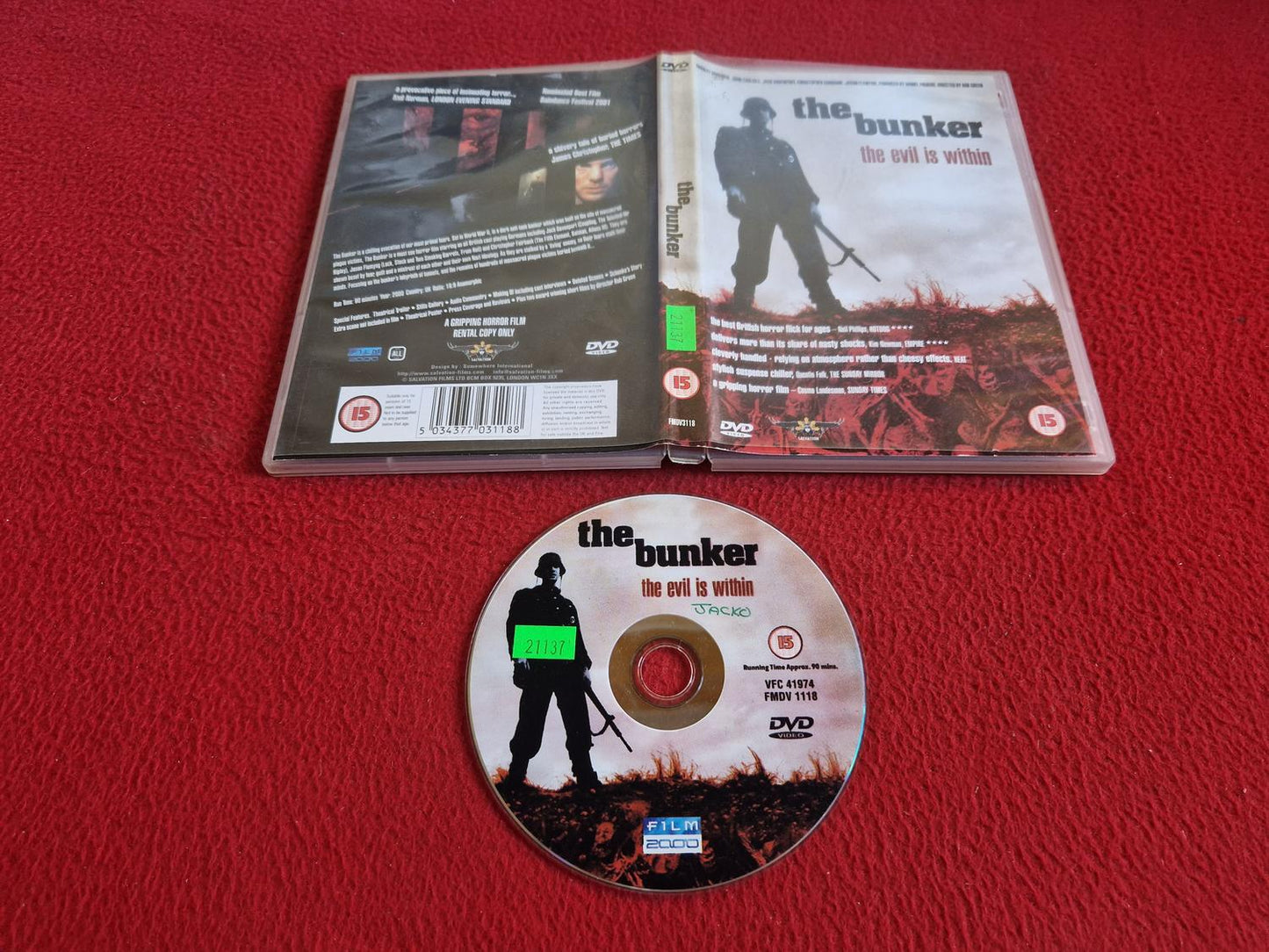 THE BUNKER DVD