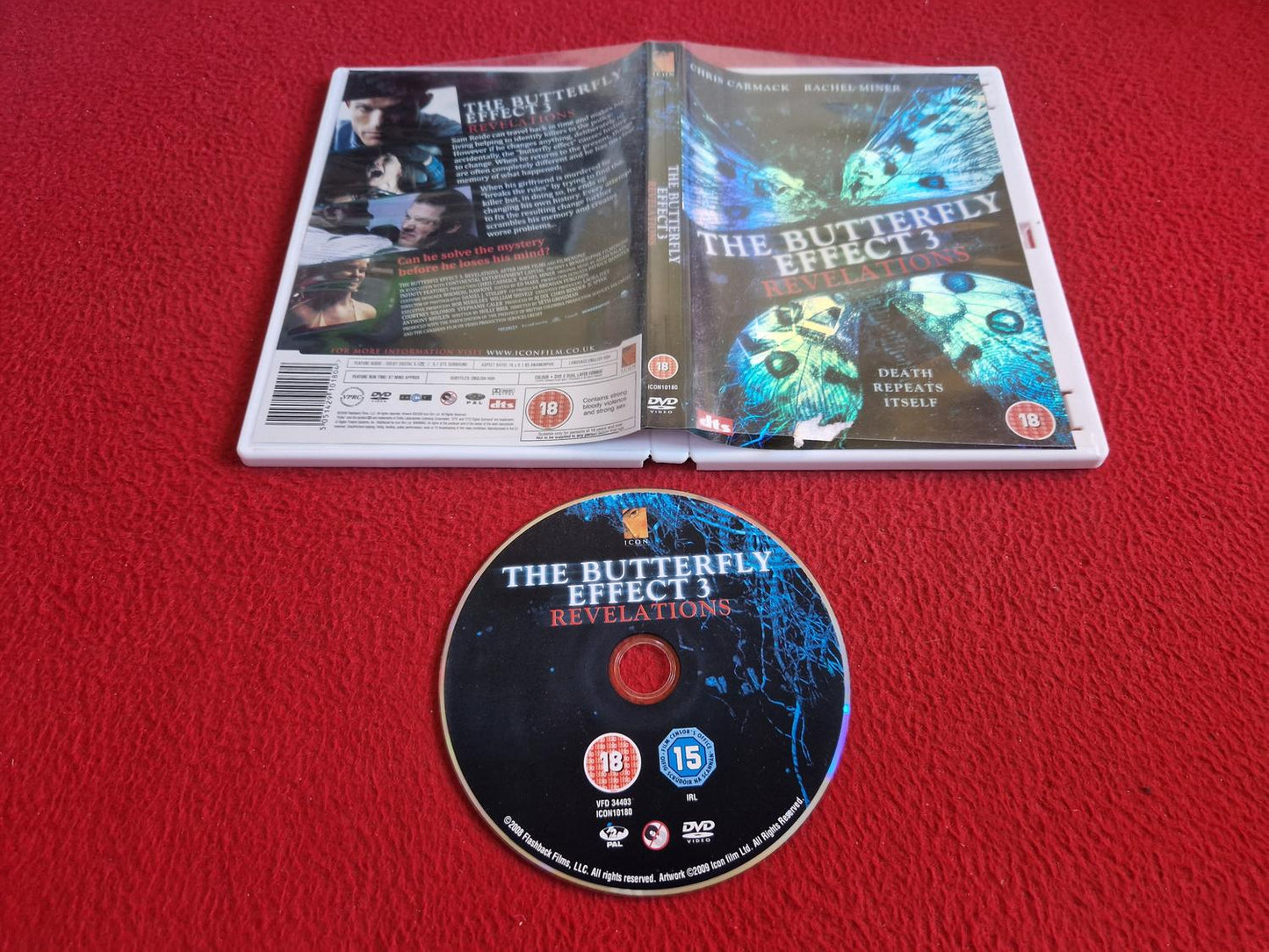THE BUTTERFLY EFFECT 3 DVD