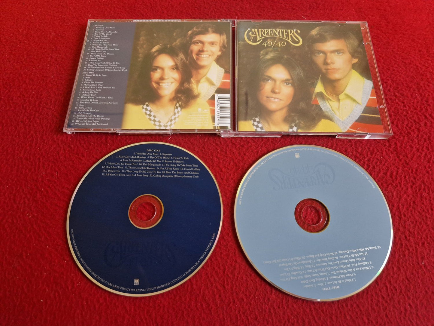 THE CARPENTERS 40/40 CD