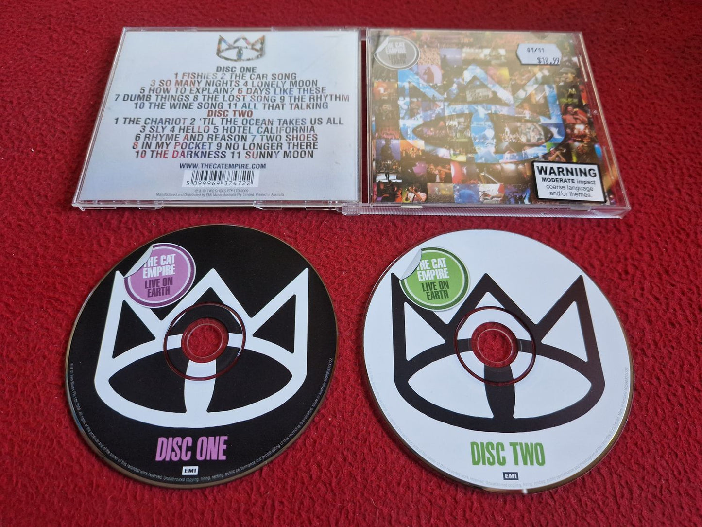 THE CAT EMPIRE LIVE ON EARTH CD