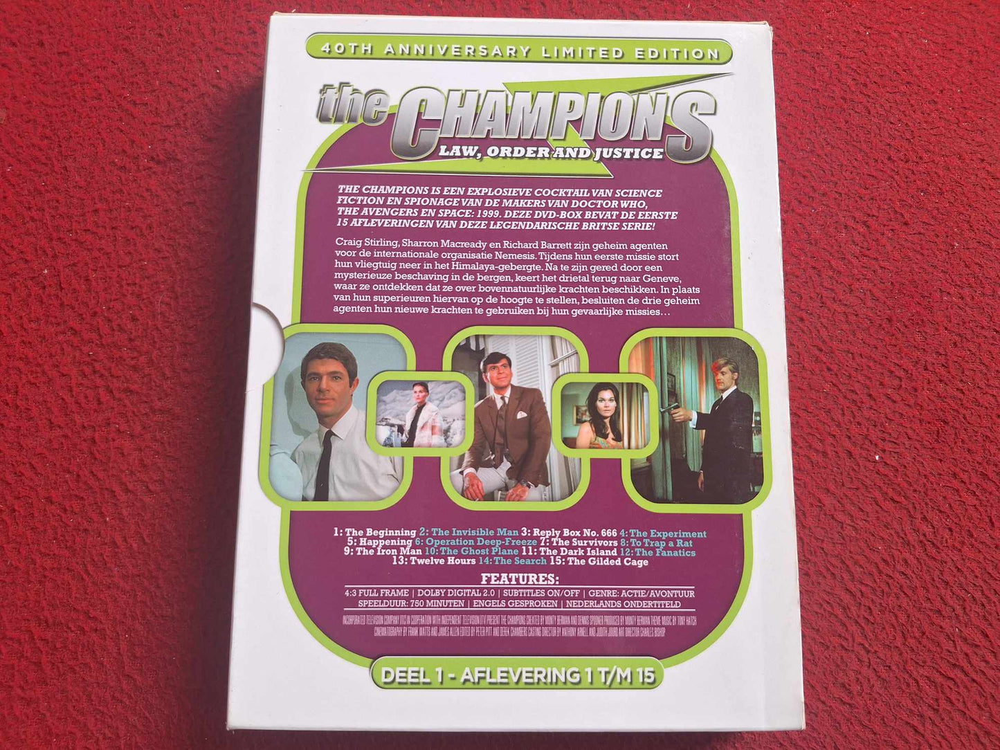THE CHAMPIONS PART 1 [ HOLLÄNDSK UTGÅVA - ENG. TAL ] BOX DVD