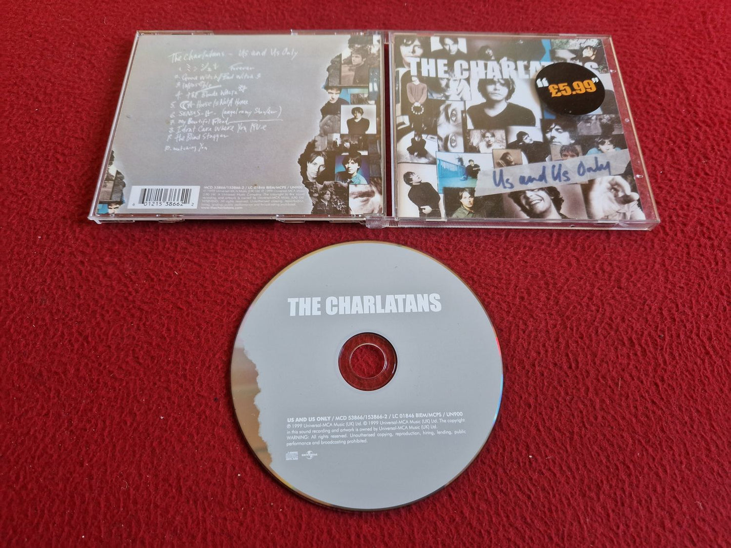 THE CHARLATANS US AND ONLY CD