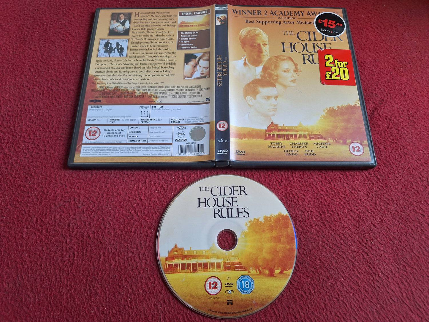 THE CIDER HOUSE RULES DVD