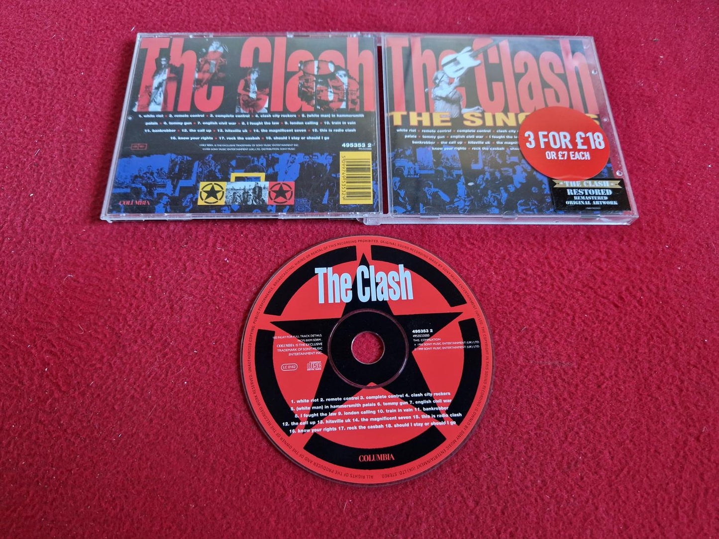 THE CLASH THE SINGLES CD