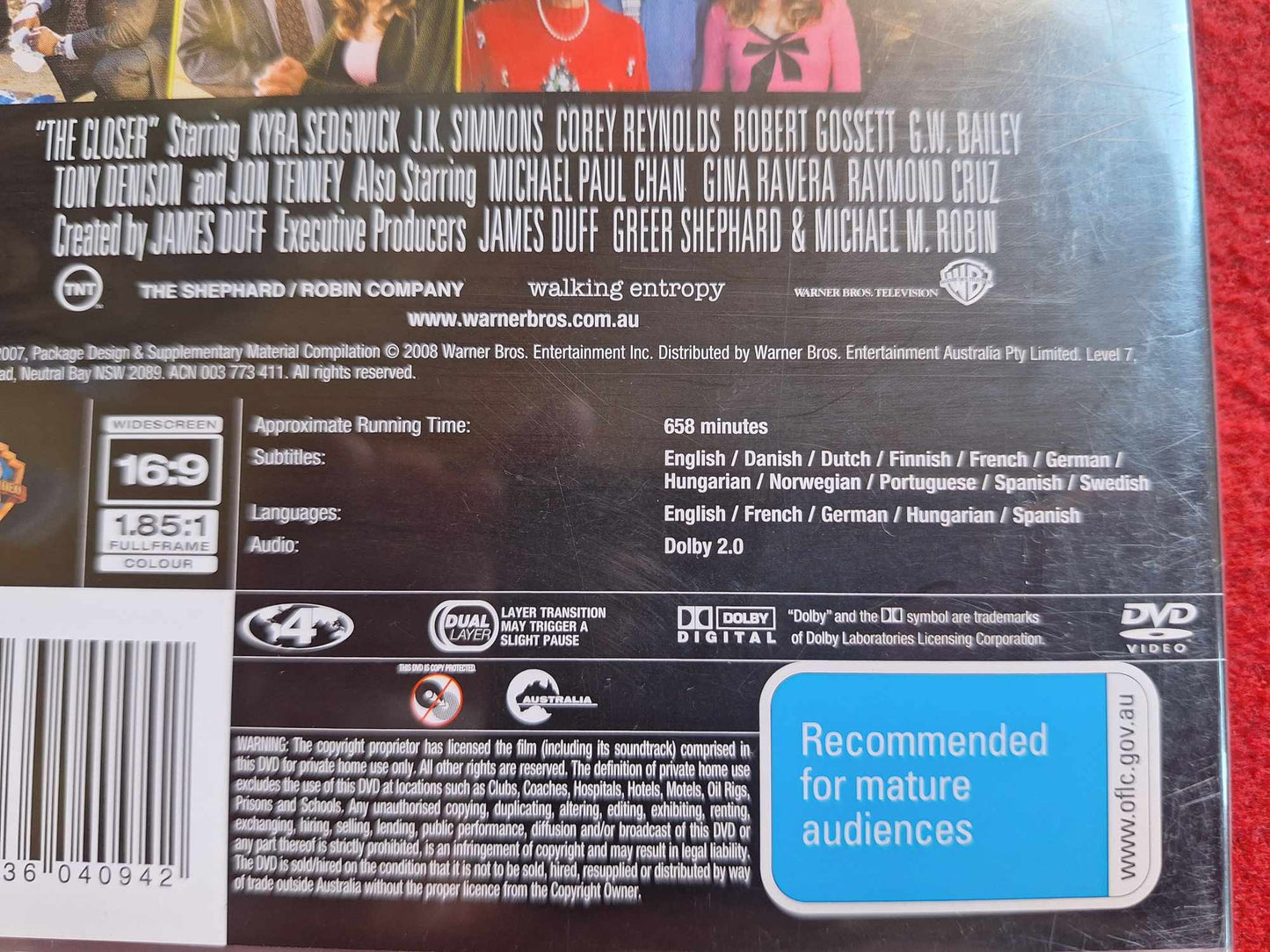 THE CLOSER SEASON 3 [ REGION 4 ] [ SVENSK TEXT ] BOX DVD