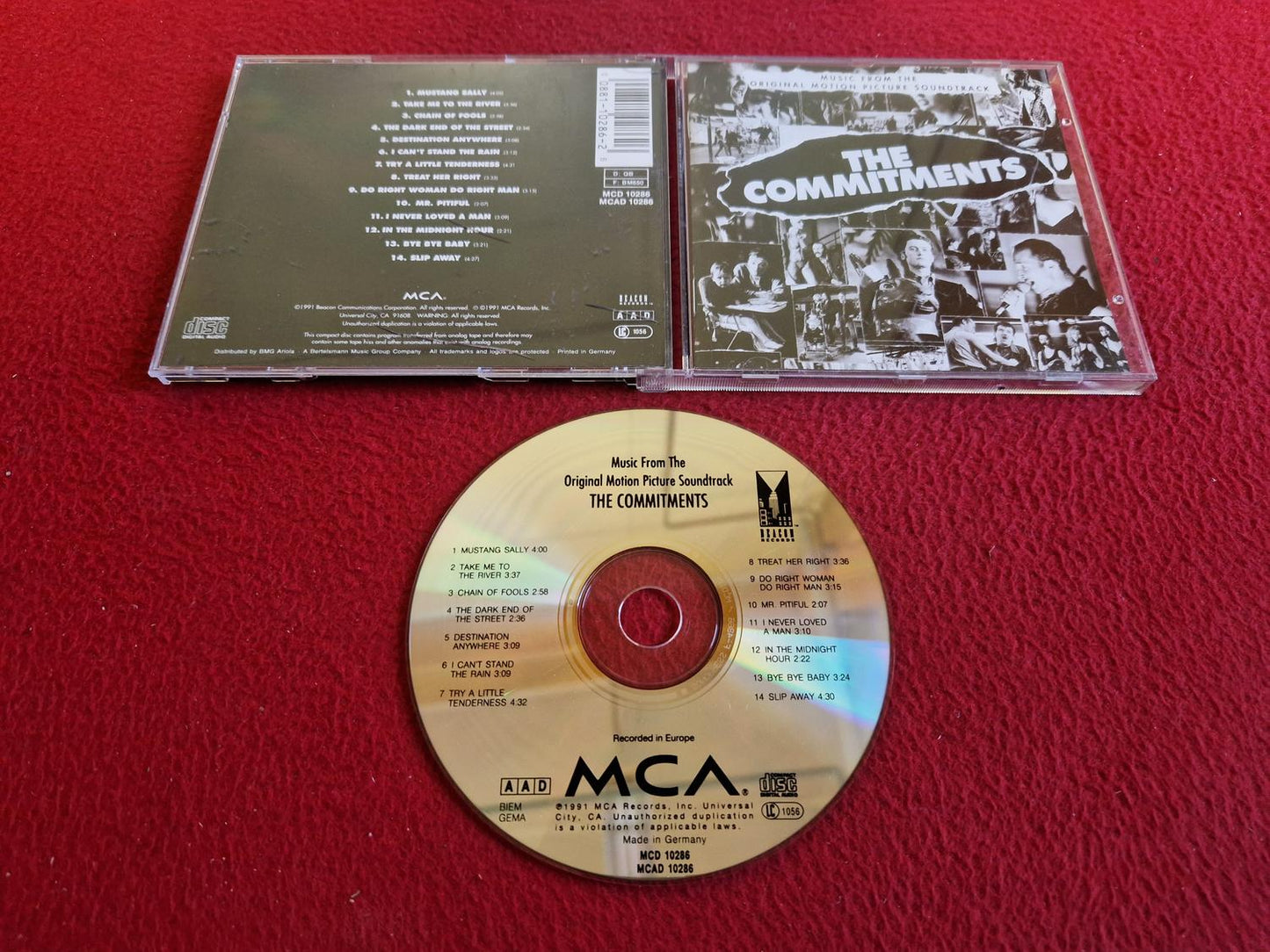 THE COMMITMENTS MUSIC FROM THE ORIGINAL MOTION PICTURE SOUNDTRACK CD