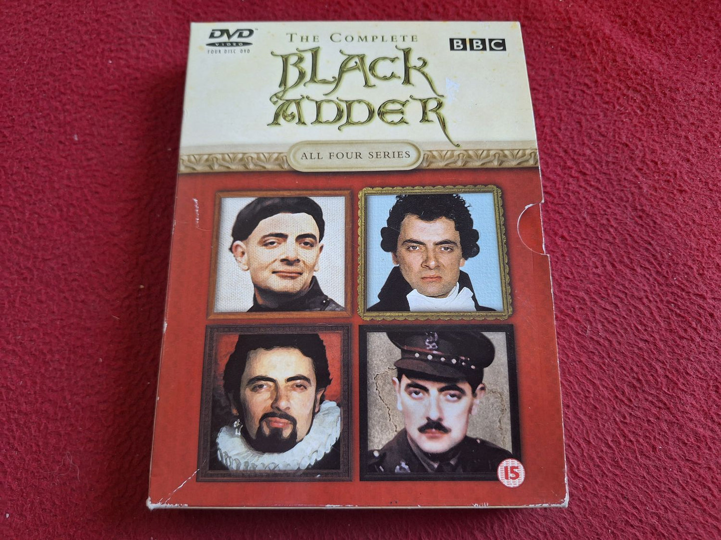 THE COMPLETE BLACK ADDER ALL FOUR SERIES BOX DVD