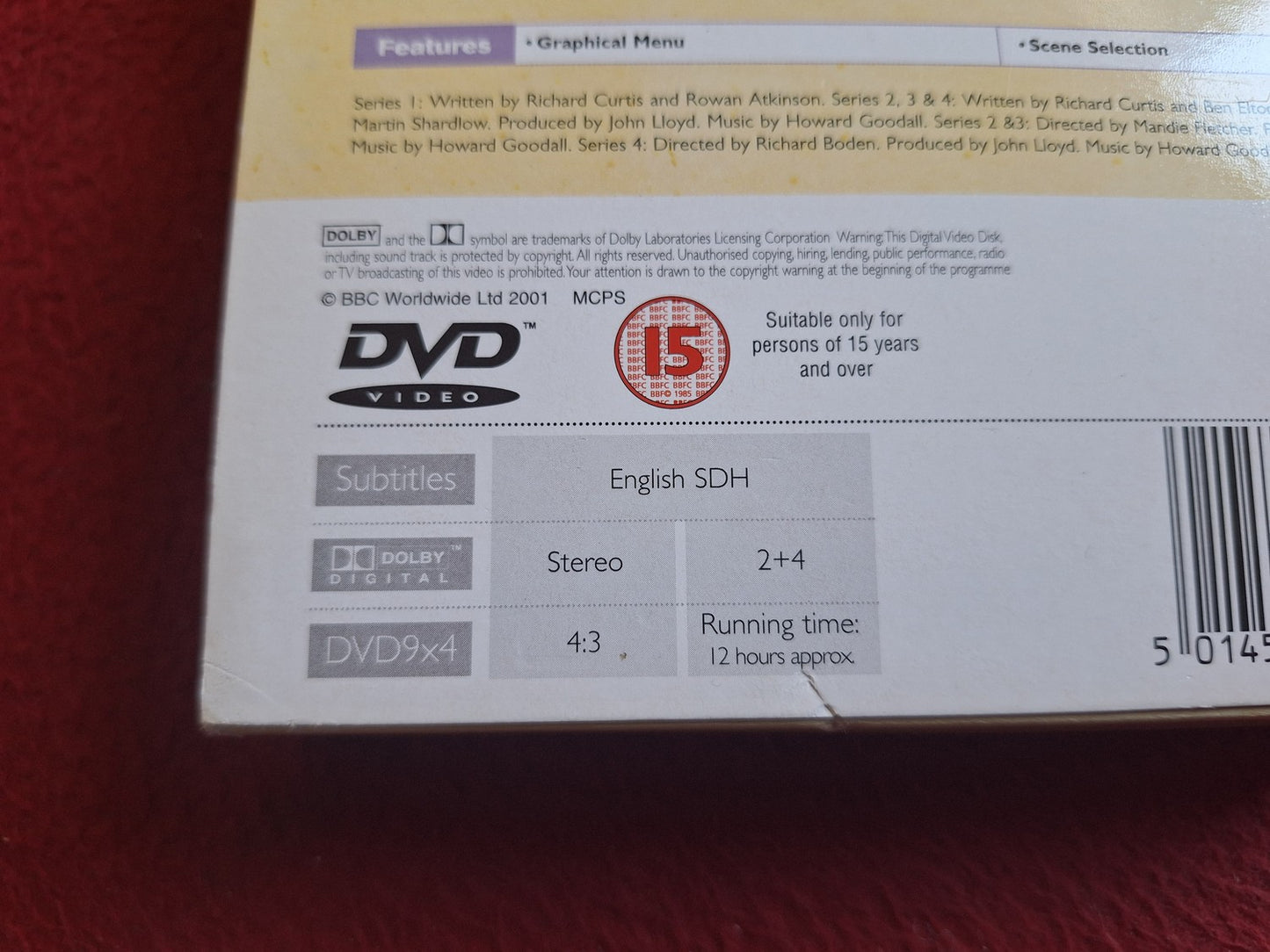 THE COMPLETE BLACK ADDER ALL FOUR SERIES BOX DVD