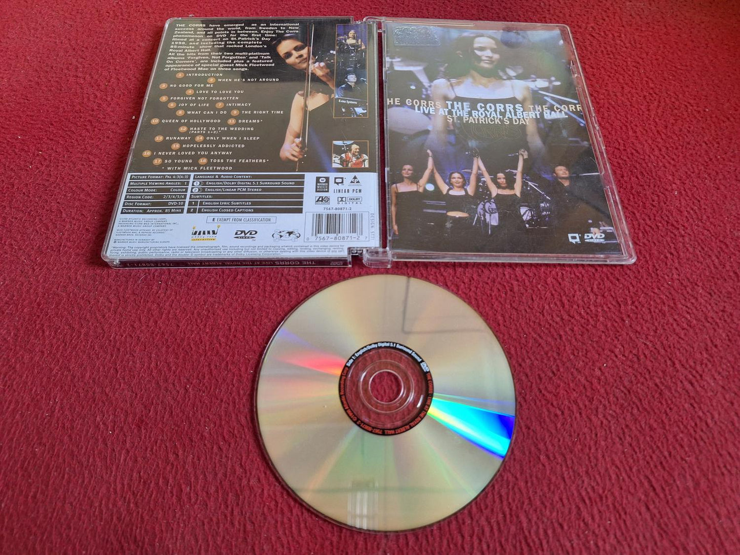 THE CORRS LIVE AT THE ROYAL ALBERT HALL ST. PATRICK'S DAY [ SNAPCASE ] DVD