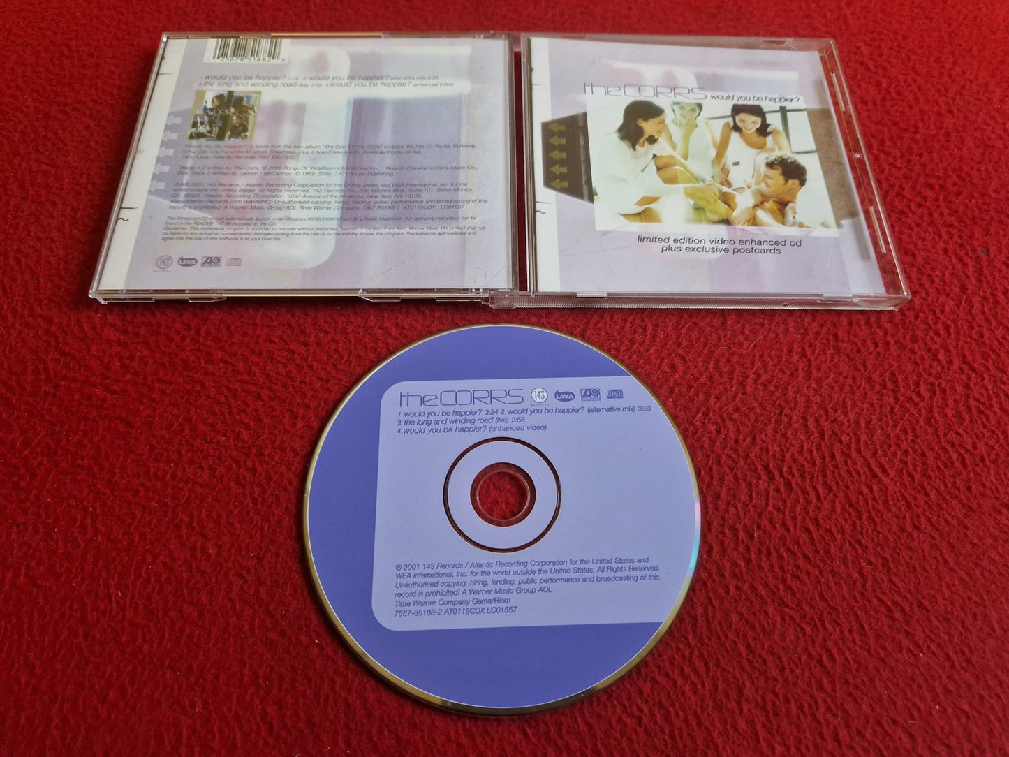 THE CORRS WOULD YOU BE HAPPIER? [ VYKORT SAKNAS ] CD