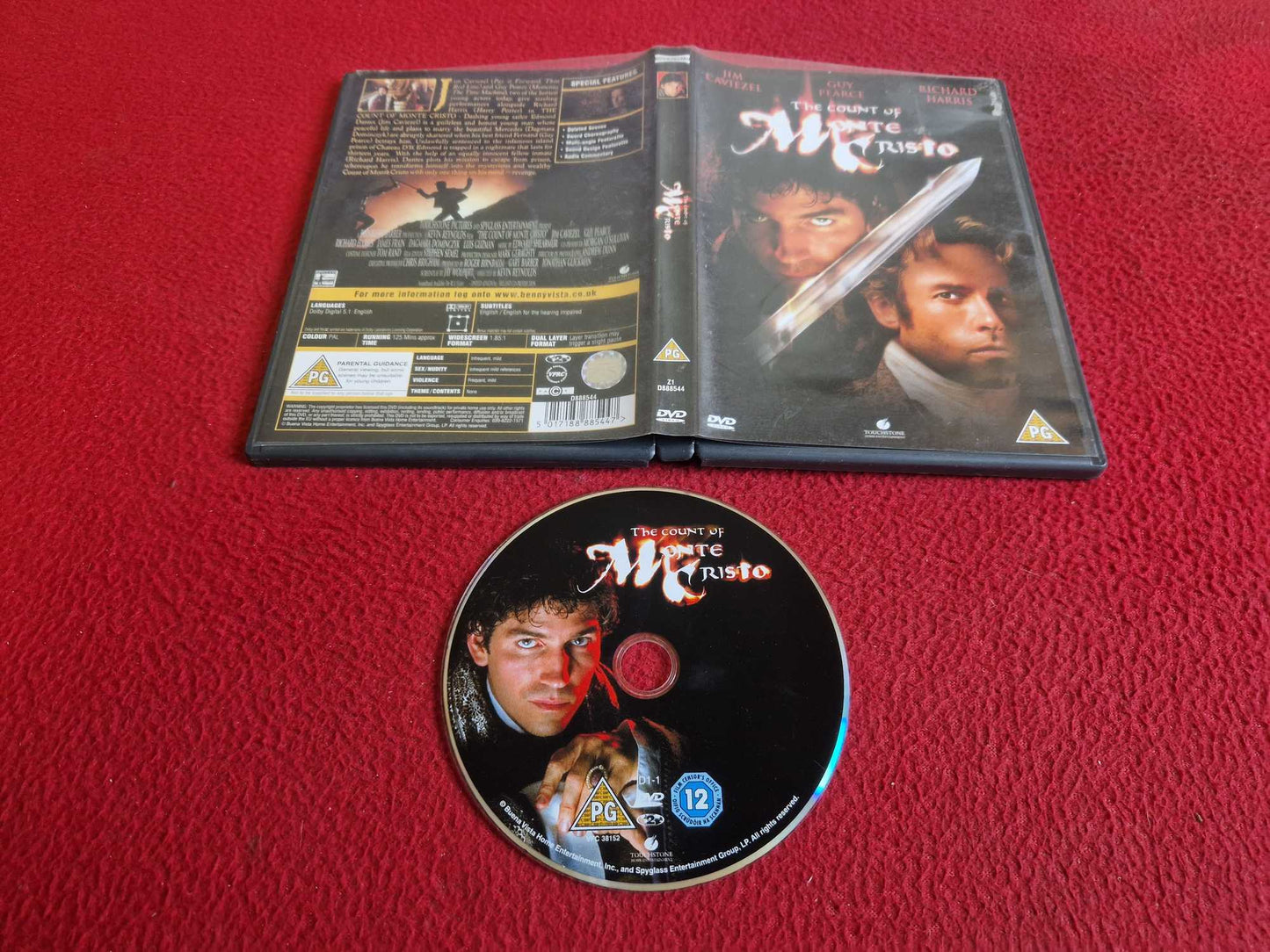 THE COUNT OF MONTE CRISTO DVD