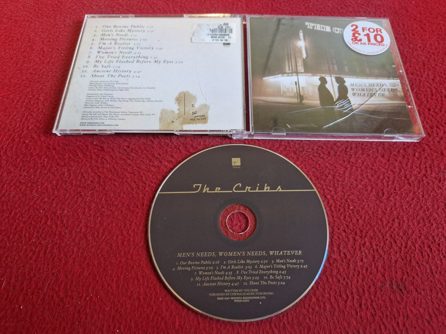 THE CRIBS MEN'S NEEDS WOMEN'S NEEDS WHATEVER CD